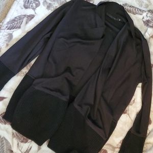 Black long sleeve cardigan